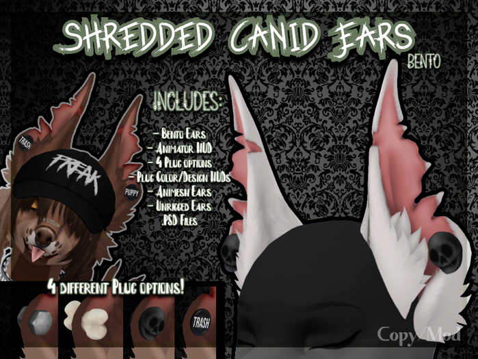 [FH] Shredded Canid Ears