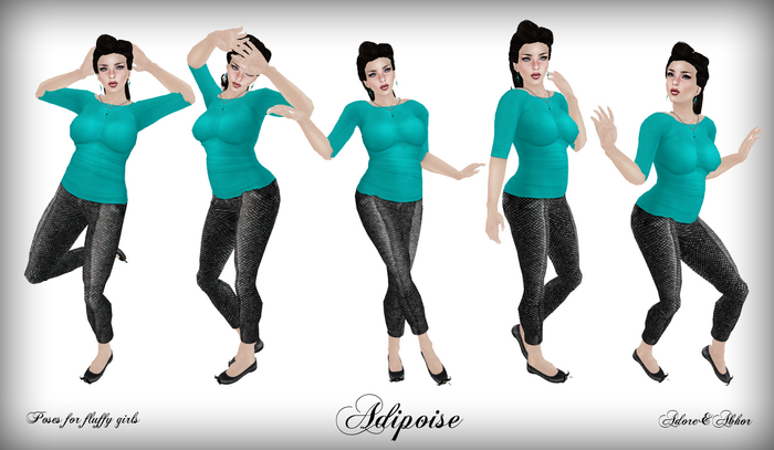 Adipoise Poses for Fluffy girls