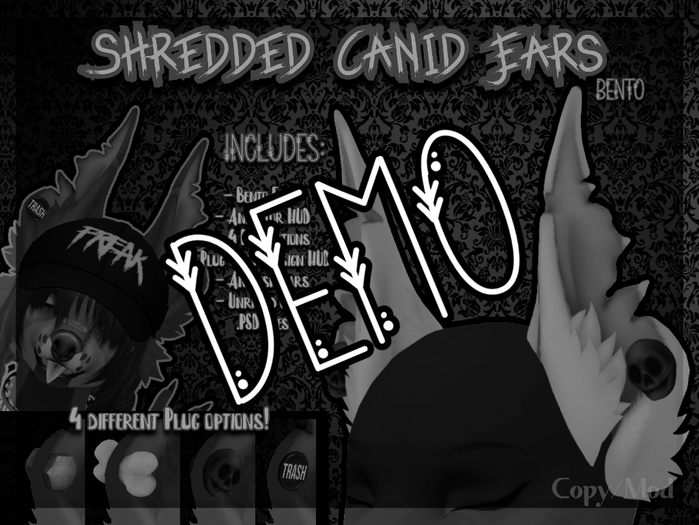 [FH] Shredded Canid Ears - DEMO