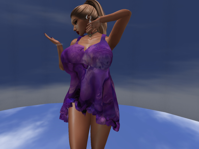 LONG TOP/SHORT DRESS PURPLE HAZE