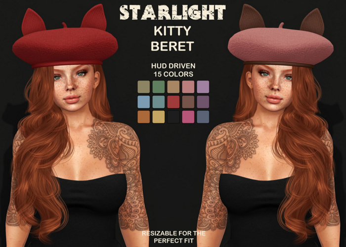 :: SA ::  Kitty Beret With HUD