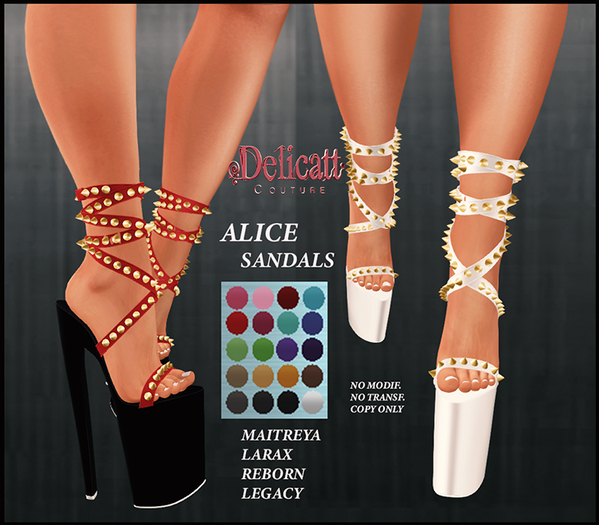 Delicatt Couture - Alice Sandals 2024#Sept.#01