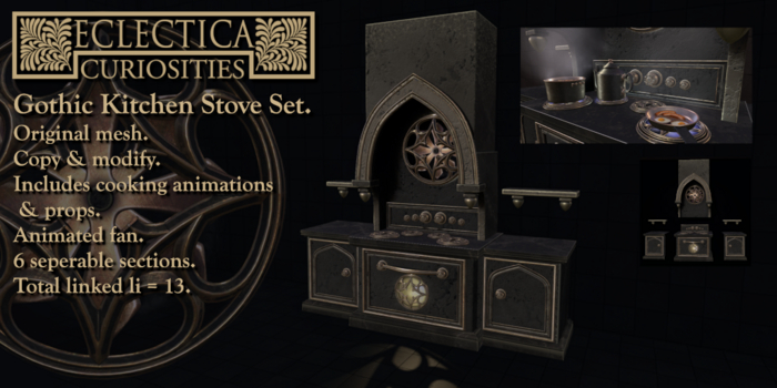Eclectica- Gothic Kitchen Stove Set