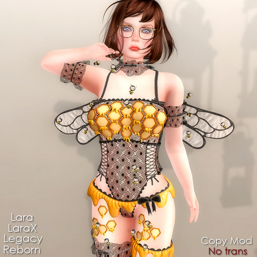 * Let It Bee * Black Lace Outfit *