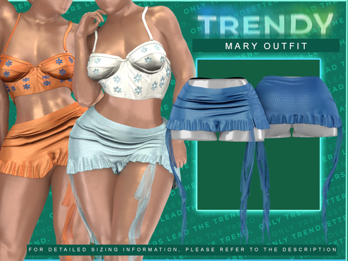 [TRENDY] Mary Skirt [Blue]