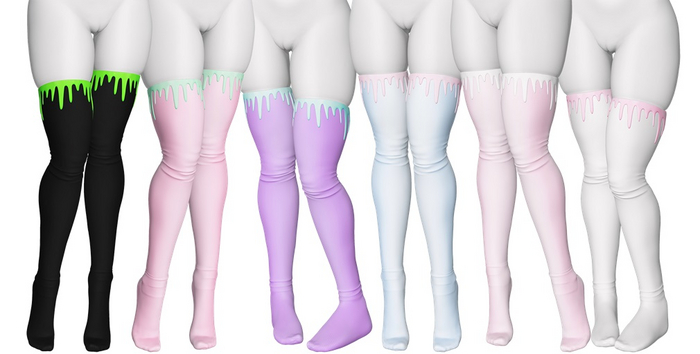 Spoiled - Drip Stockings High & Flat Maze Fatpack