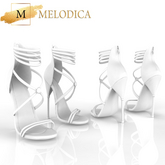 White Ysora Heels Erika