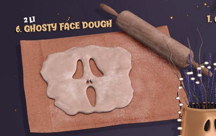 6. Wednesday[+] ~ Ghosty Fall - Ghosty Face Dough