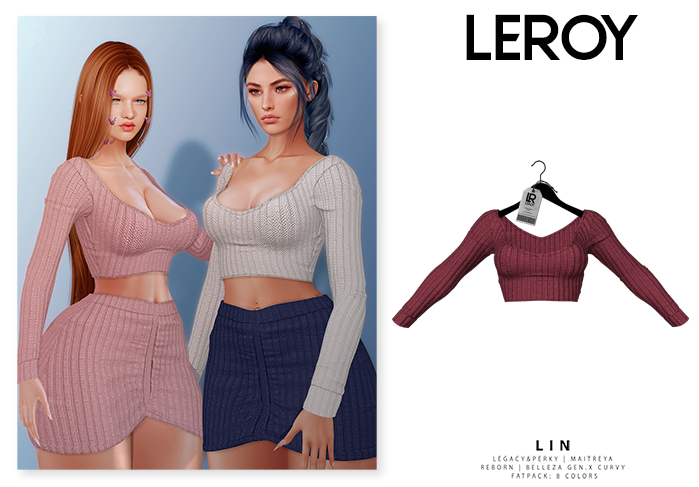 LEROY - Lin Blouse - Cherry