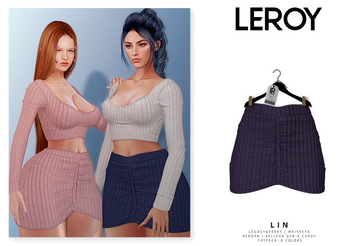 LEROY - Lin Skirt - Purple