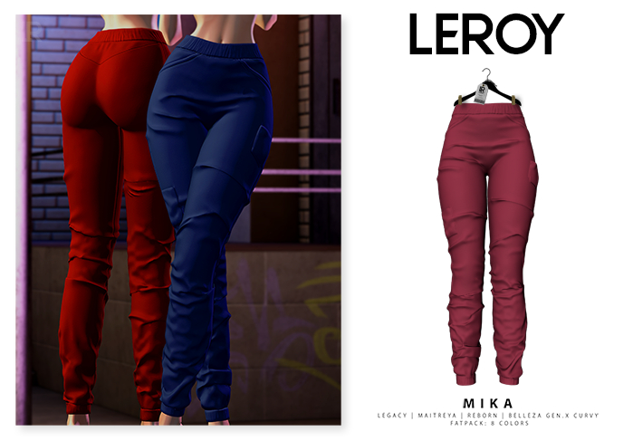LEROY - Mika Pants - Cherry