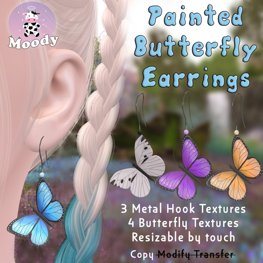 Moody - Butterfly Earrings Set
