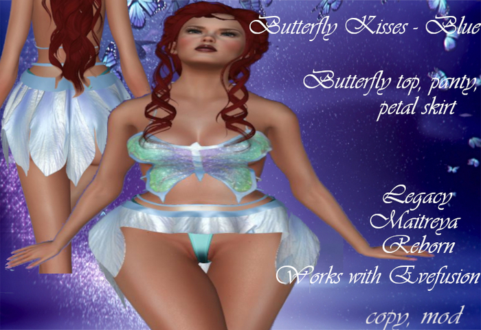 Butterfly Kisses Blue