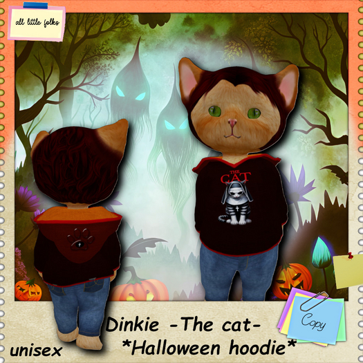 Dinkie hoodie unisex - the cat