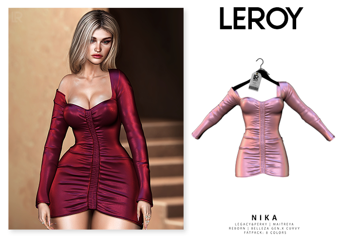 LEROY - Nika Dress - Rose