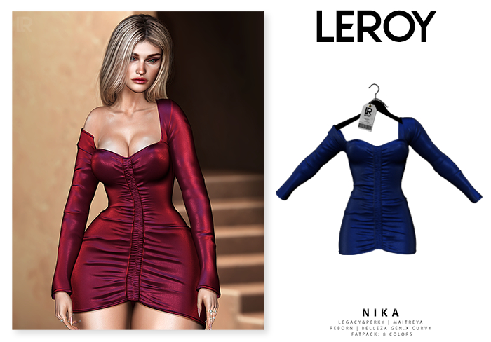 LEROY - Nika Dress - Navy