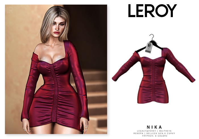 LEROY - Nika Dress - Cherry