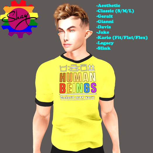 Colors May Vary Tee Yellow