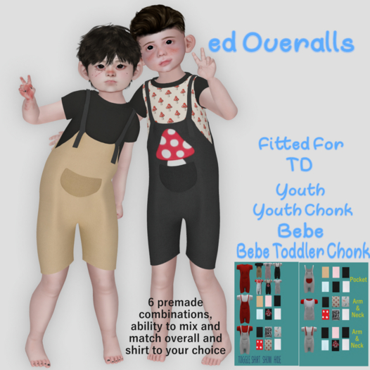 Ed Overalls - td - youth - bebe
