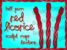 FULL PERM Red Licorice Sculpt Maps & Textures