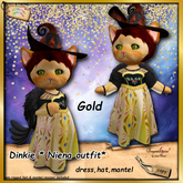 dinkie niena outfit gold