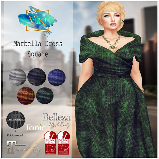 .Viki. Marbella Dress - Square 1.1