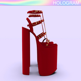 Red Studs Heels KUPRA