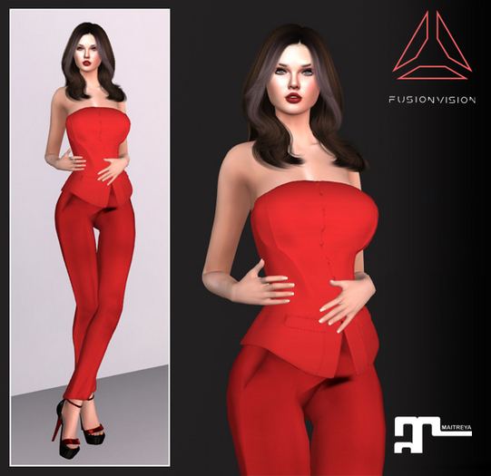 Red Formal Outfits For Maitreya