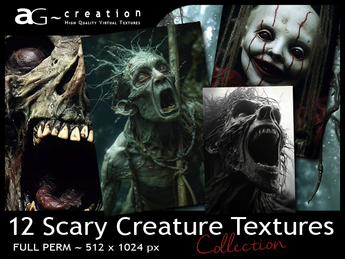 ~AG~ Creation ~ Scary Creature Textures Full Perm