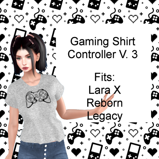 Womens Gamers Shirt  Controller 3