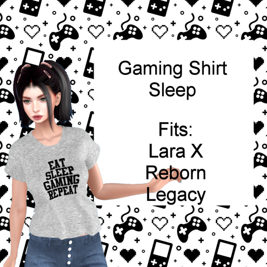 Womens Gamers Shirt Sleep