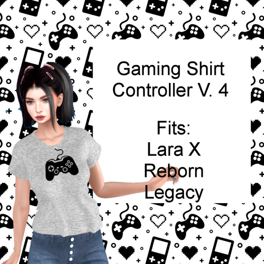 Womens Gamers Shirt  Controller 4