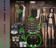 Meva Cayenne BLACK SET No. 2+6+12+14+18+21 - ORIGINAL  - SALE !