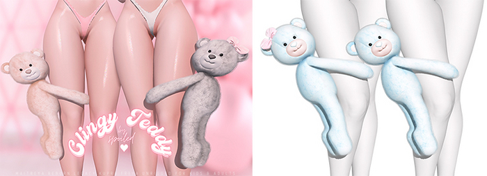 Spoiled - Clingy Teddy Baby Blue