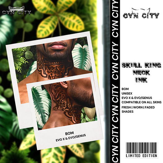 CYN CITY: Skull King Neck Ink