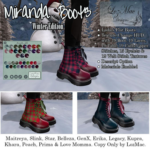 Miranda Boots Winter *Texture Change*