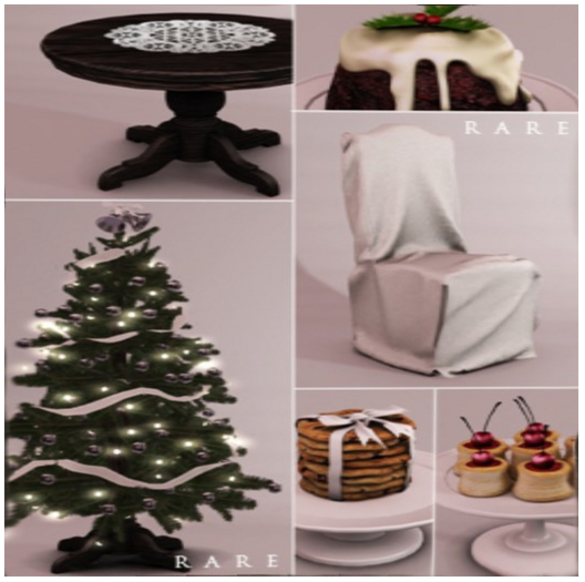 Apple Fall (AF) - Christmas -Full Set w/ ALL RARES & 2 CHAIRS