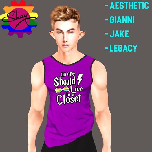 No One Closet Tank Purple