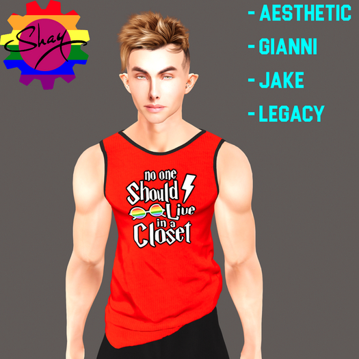 No One Closet Tank Red