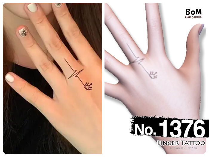 (Finger Tattoo) No.1376