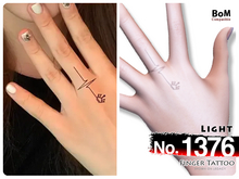 (Finger Tattoo) No.1376 Light
