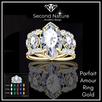 Second Life Marketplace - SNJ Parfait Amour Ring Gold ADD!