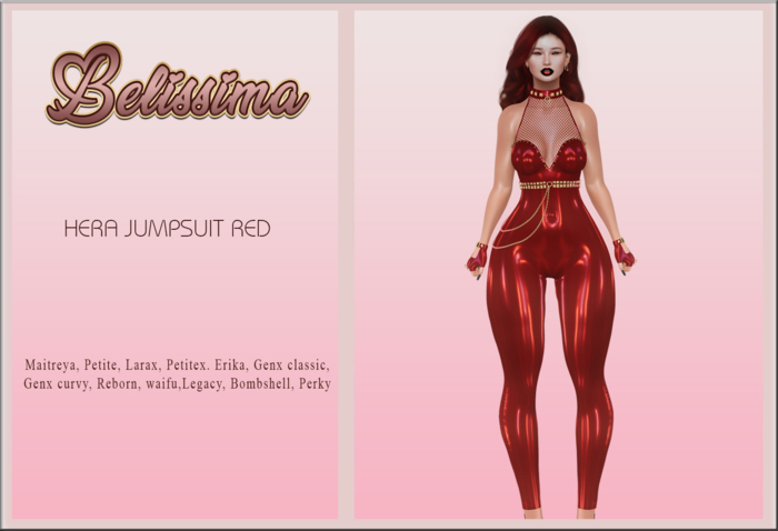 [Belissima] Hera Jumpsuit Red