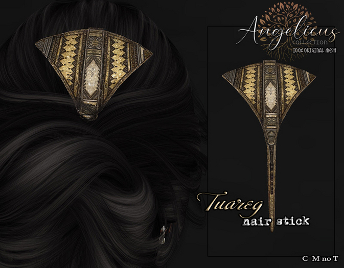 .AngelicUs.  Tuareg hair stick 