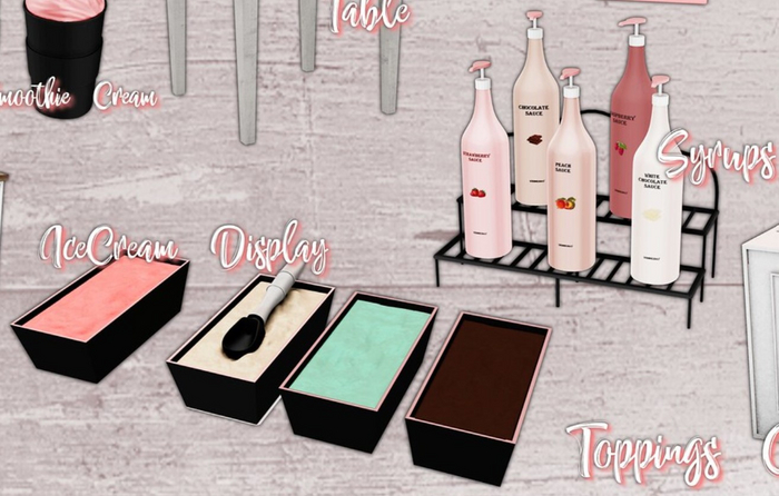 Wednesday[+] ~ IceCream Shop ~ Syrups - COMMON
