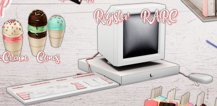 Wednesday[+] ~ IceCream Shop ~ Register - RARE