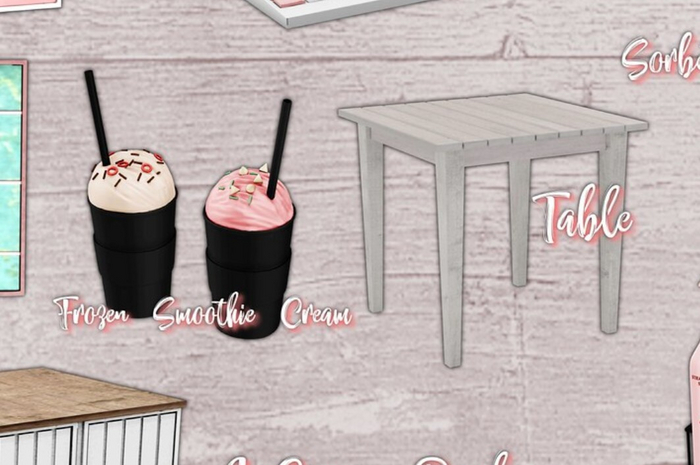 Wednesday[+] ~ IceCream Shop ~ Table - COMMON