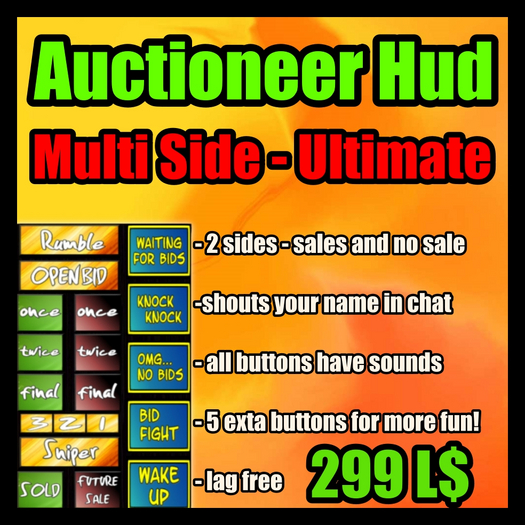 Auctioneers Hud - Ultimate - Multi Side Version 3.0