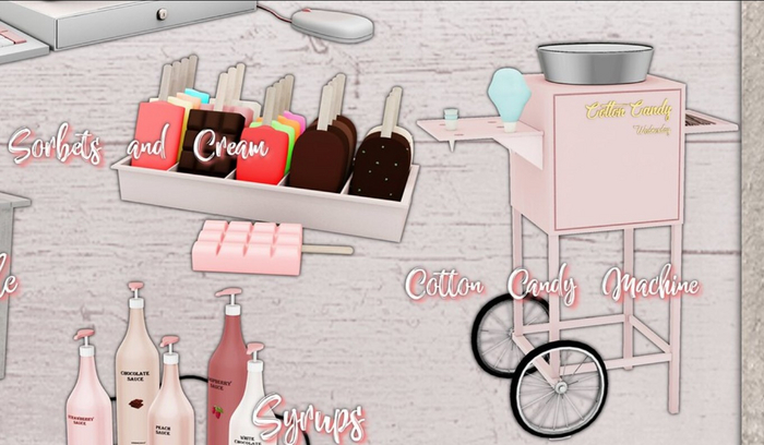 Wednesday[+] ~ IceCream Shop ~ Cotton Candy Machine - COMMON