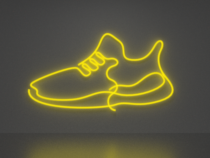 Shoes 1 neon sign Full Permission